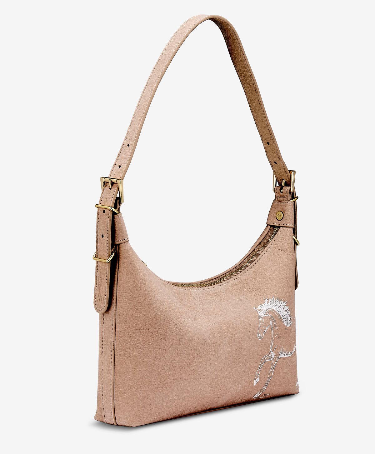 Graceful Horse Leather Shoulder Bag