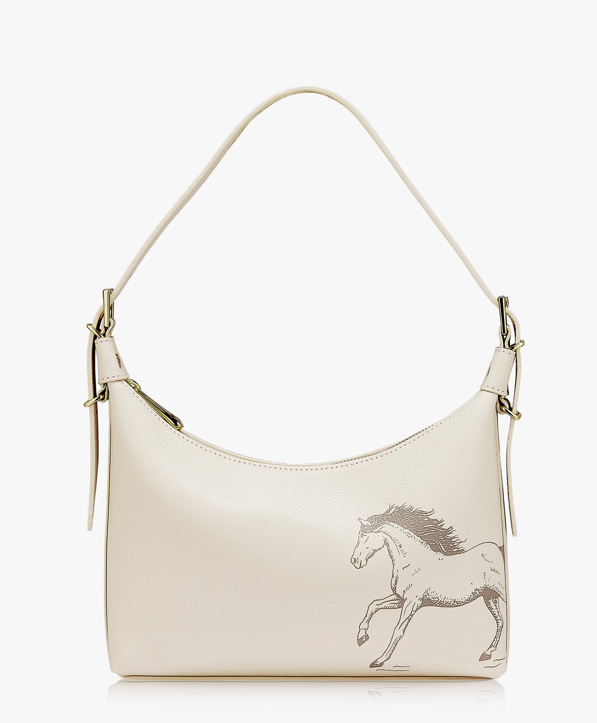 Graceful Horse Leather Shoulder Bag