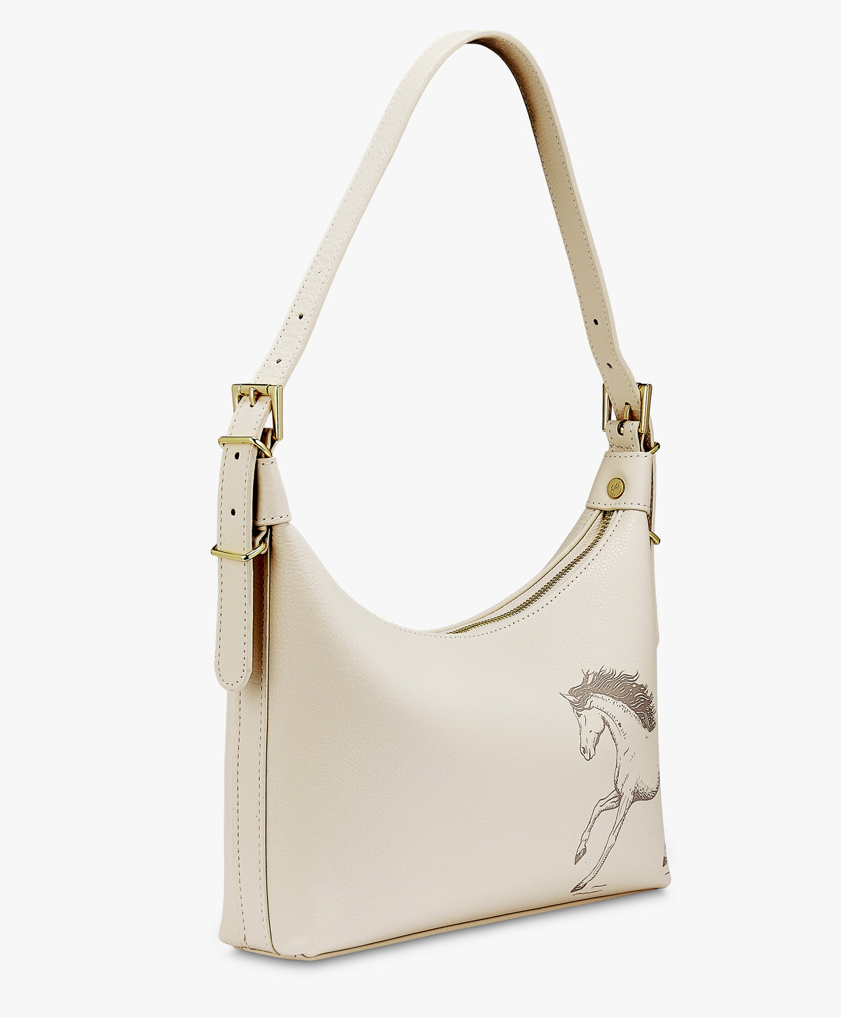 Graceful Horse Leather Shoulder Bag