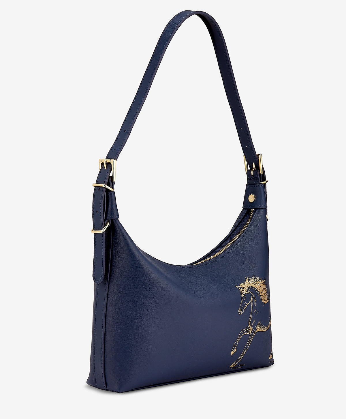 Graceful Horse Leather Shoulder Bag