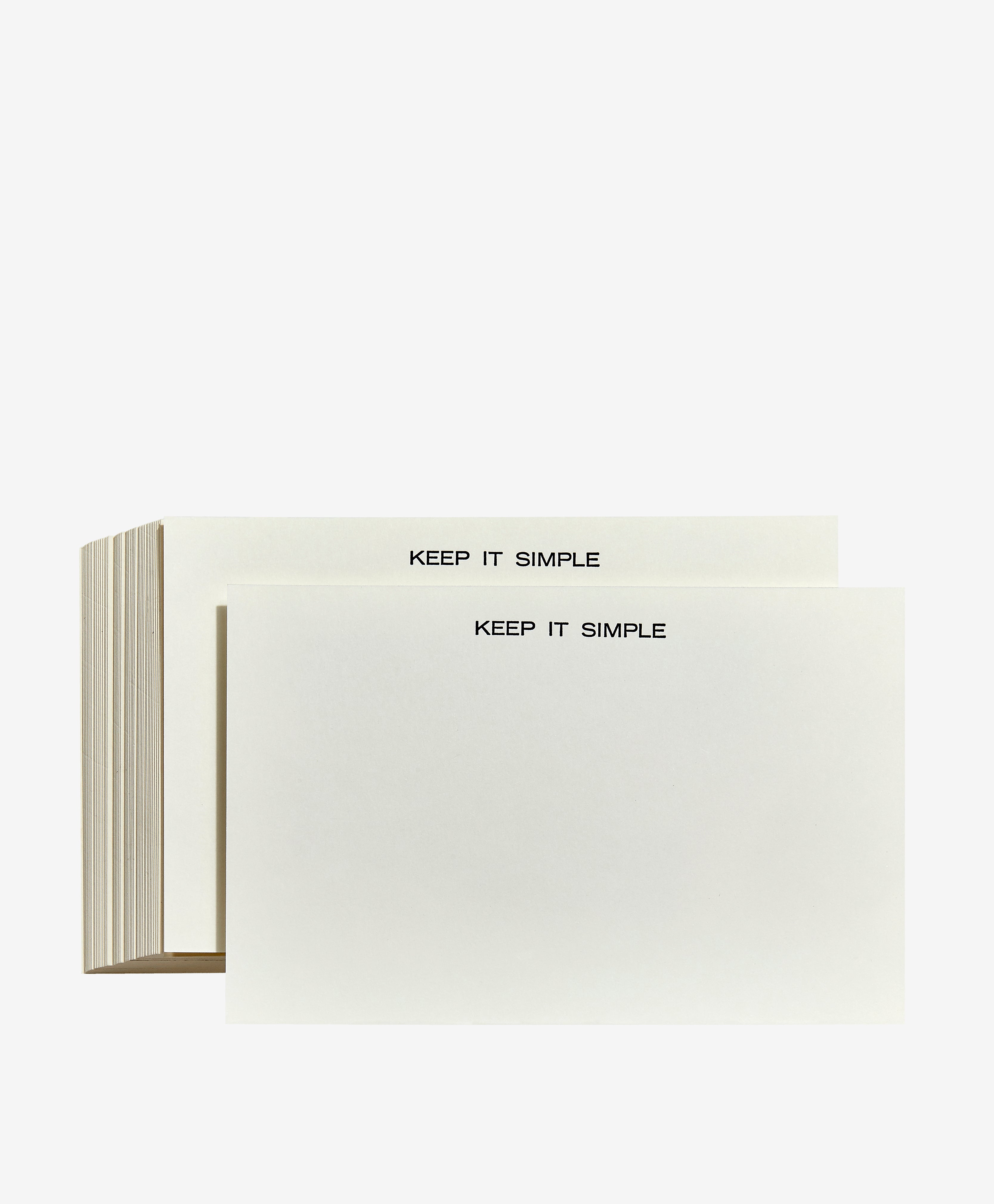 Letterpress Personalized Memo Tray Cards