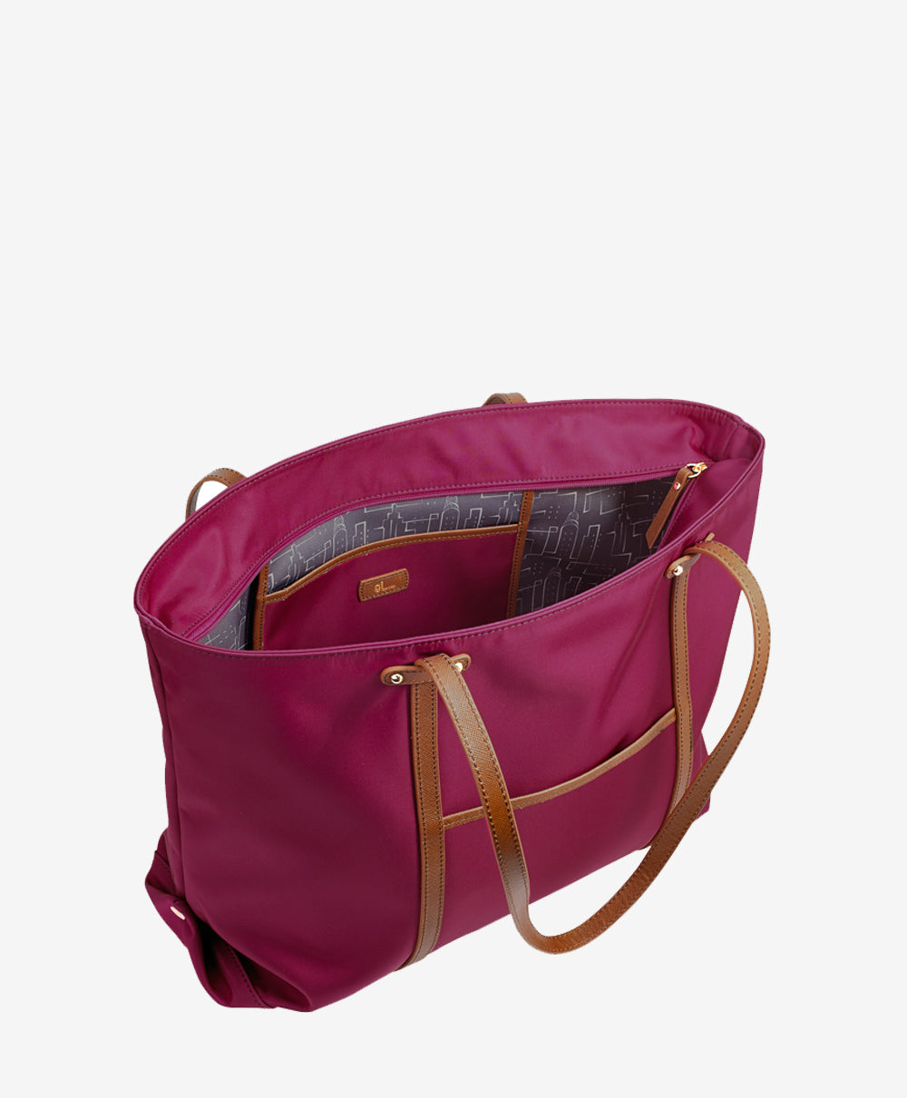 Pink Union Square Tote Italian Nylon