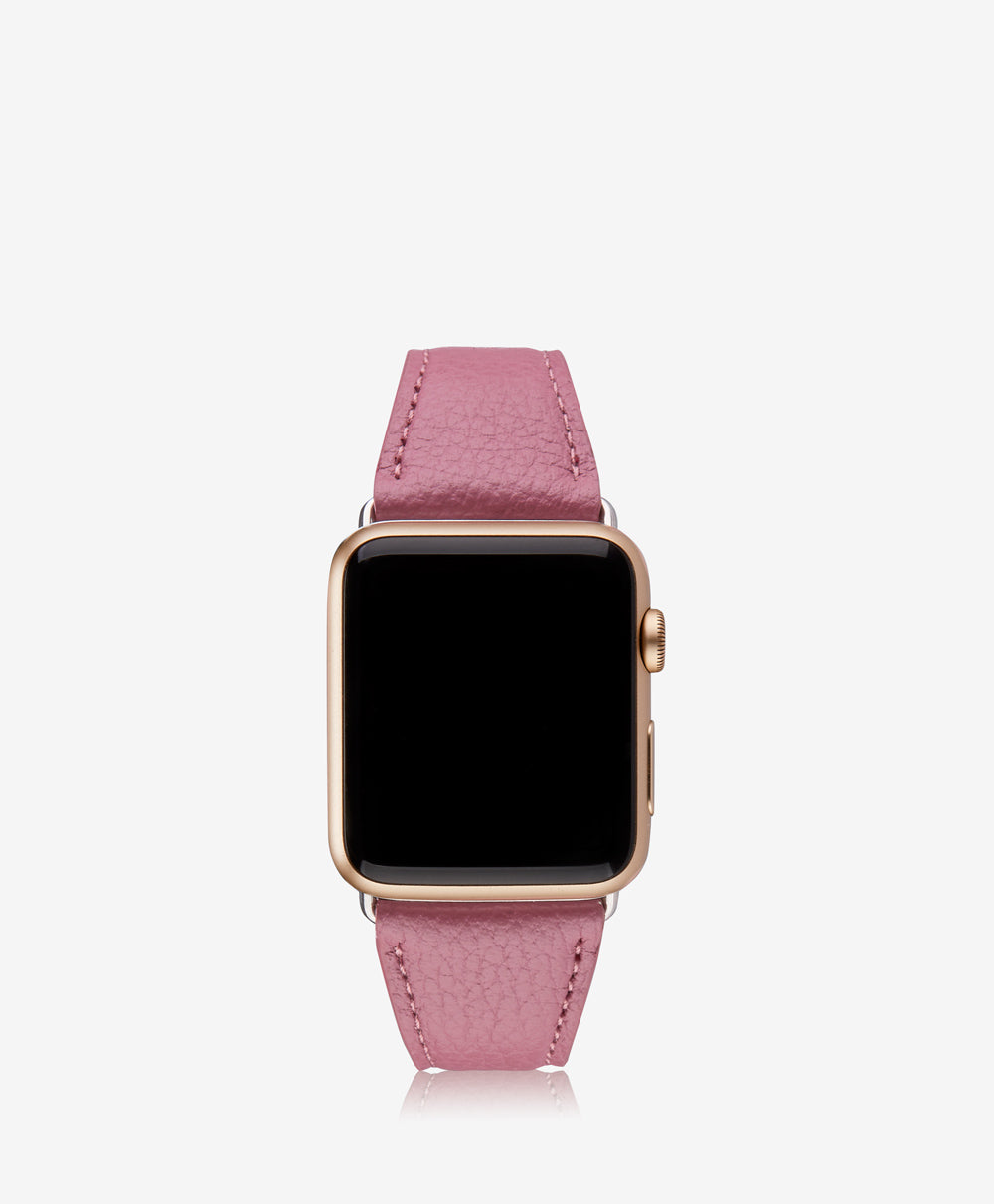 NEW Pink Boho Leather Beaded Apple iwatch Band Beaded Watch Band / Compatible With Apple / 38mm 40mm 41mm  main image 2