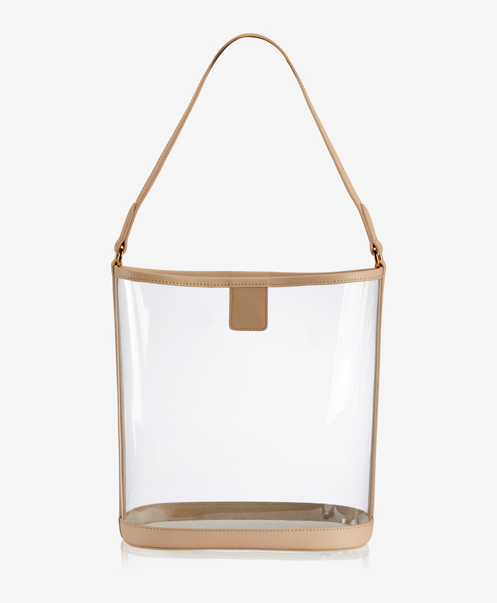 Clear Tote with Inner Clutch Attachment