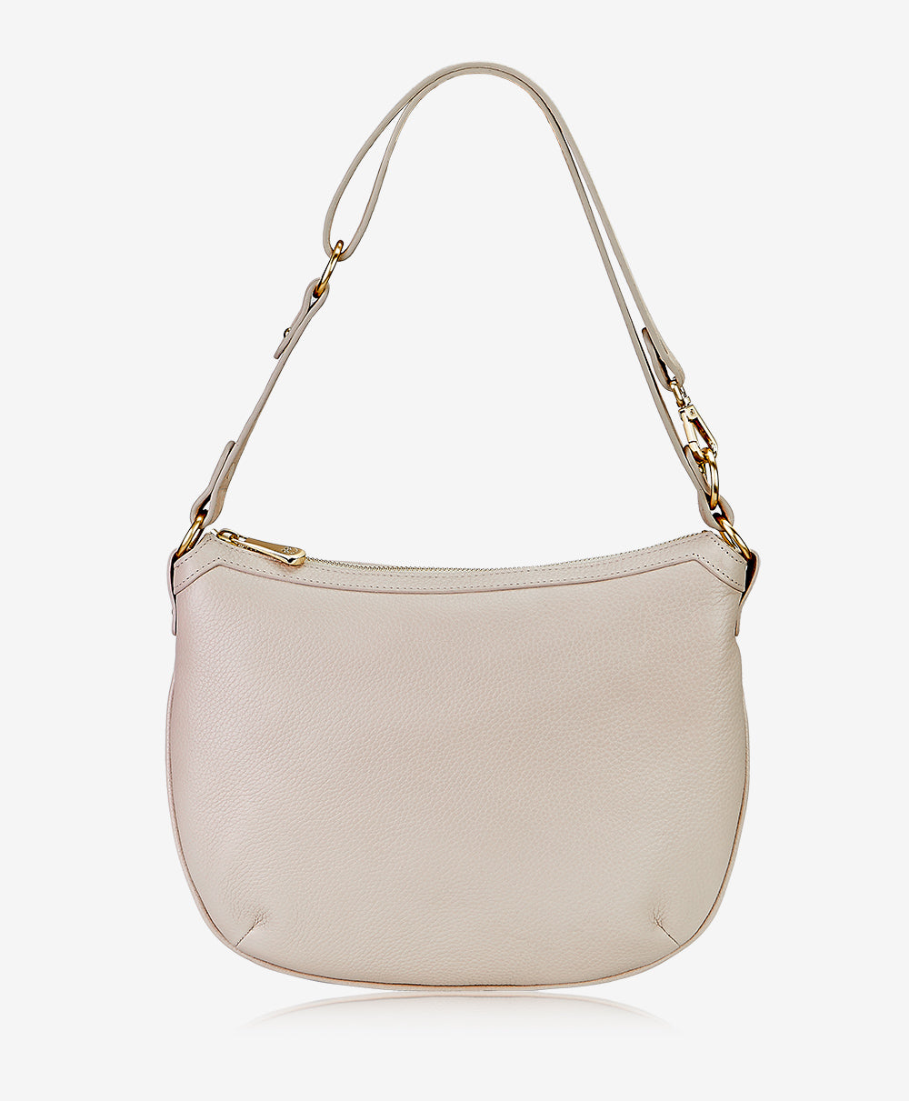 White Crescent Shoulder Bags for Women, Cute Hobo Tote Handbag