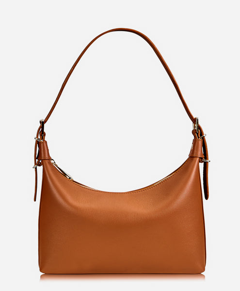 Blake Shoulder Bag | Mocha Mousse European Calfskin Leather