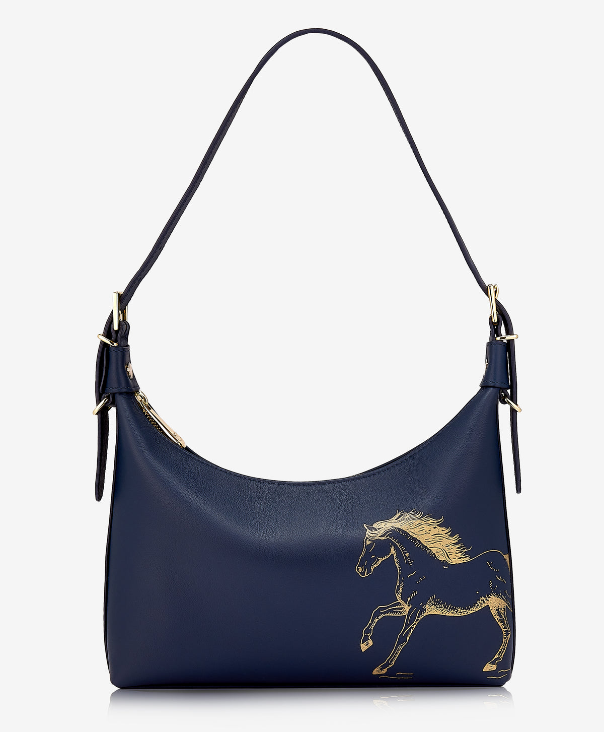 Graceful Horse Leather Shoulder Bag