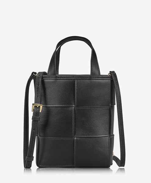 Chloe Mini Shopper | Black Italian Calfskin Leather