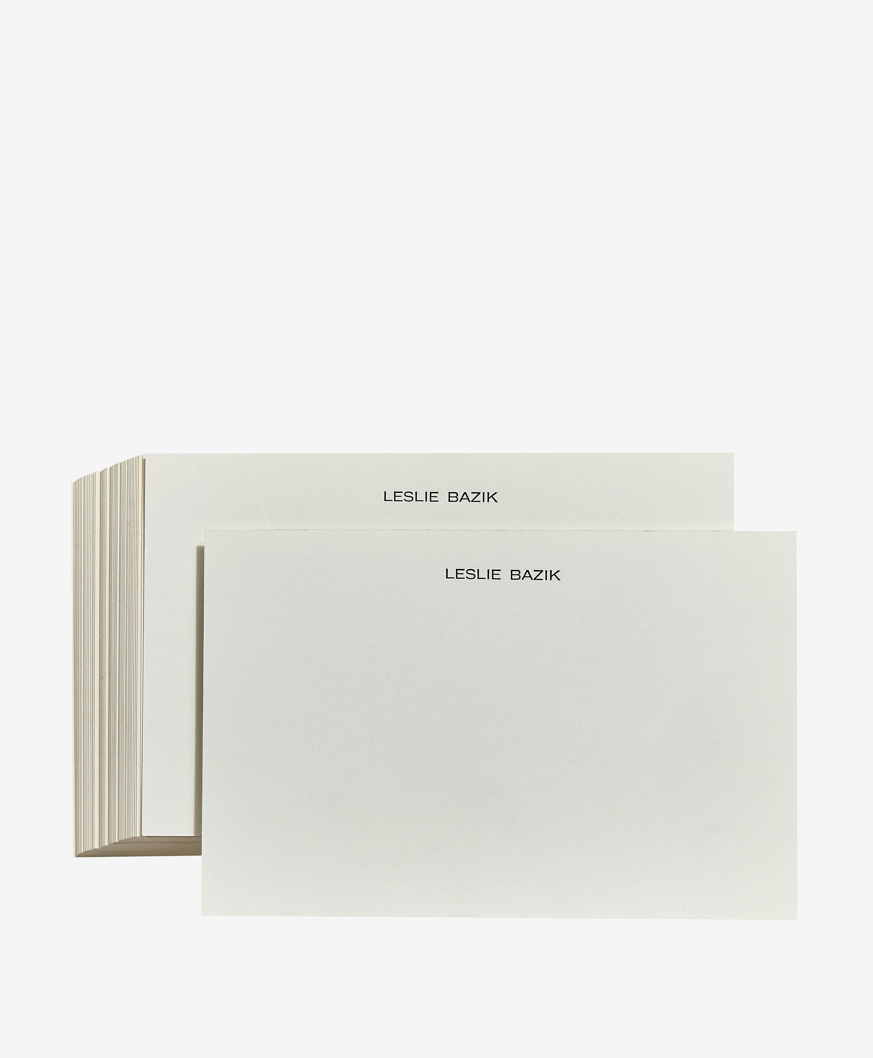 Letterpress Personalized Memo Tray Cards