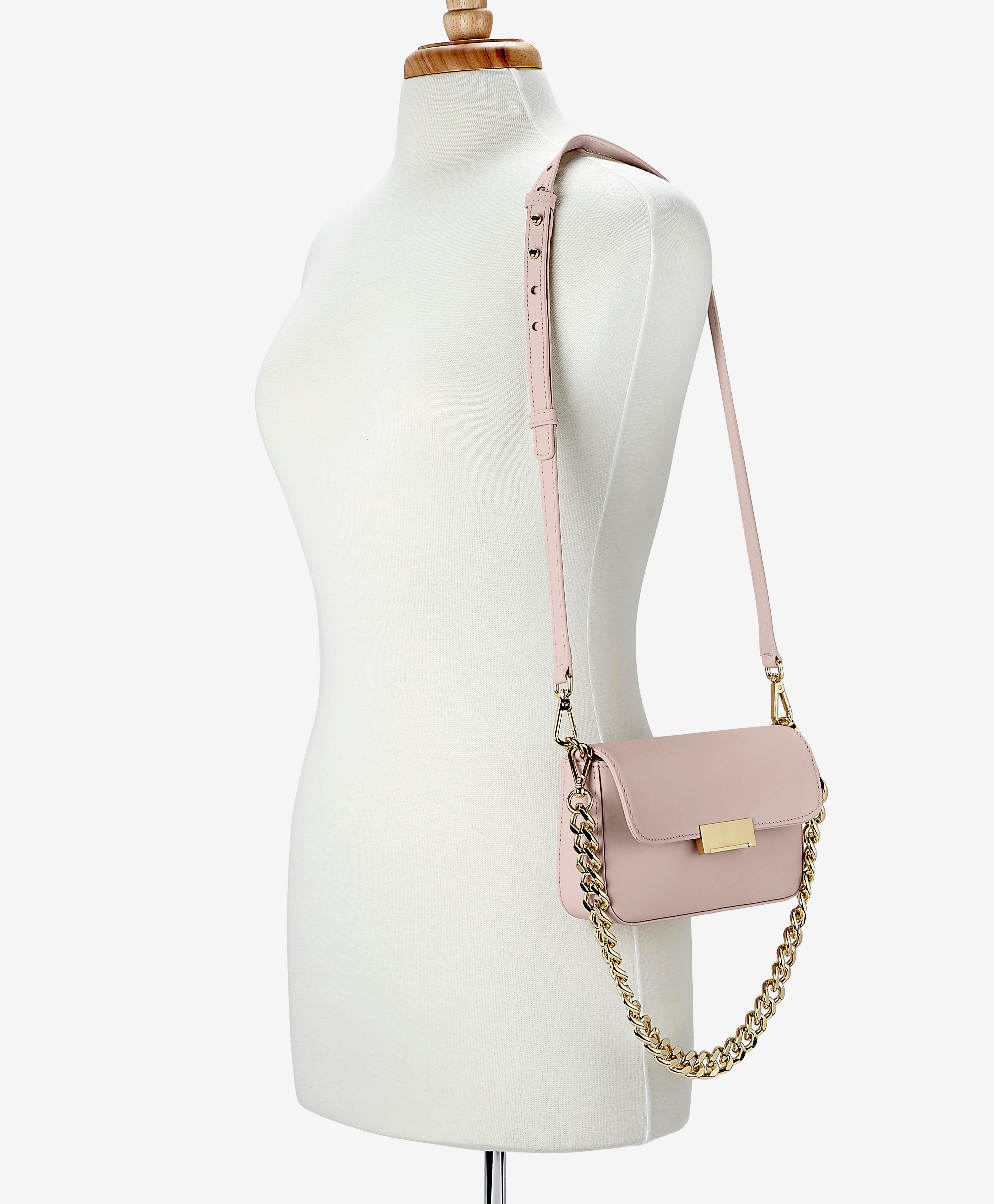 Edie Shoulder Bag | Nude Italian Calfskin Leather