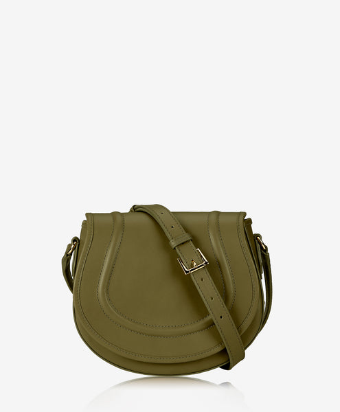 Jenni Saddle Bag | Olive European Calfskin Leather