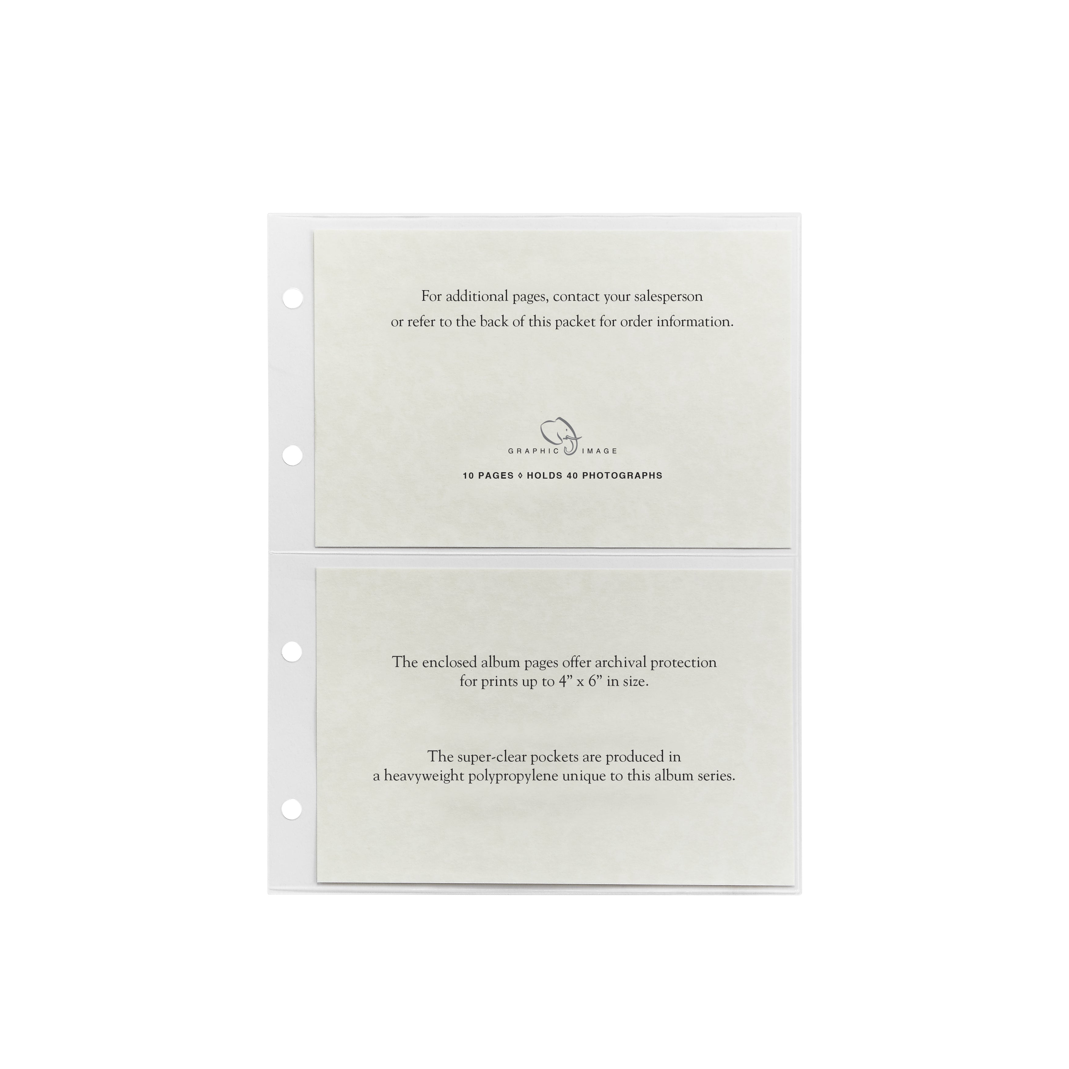 Medium 3-Ring Clear Pocket Album Refill