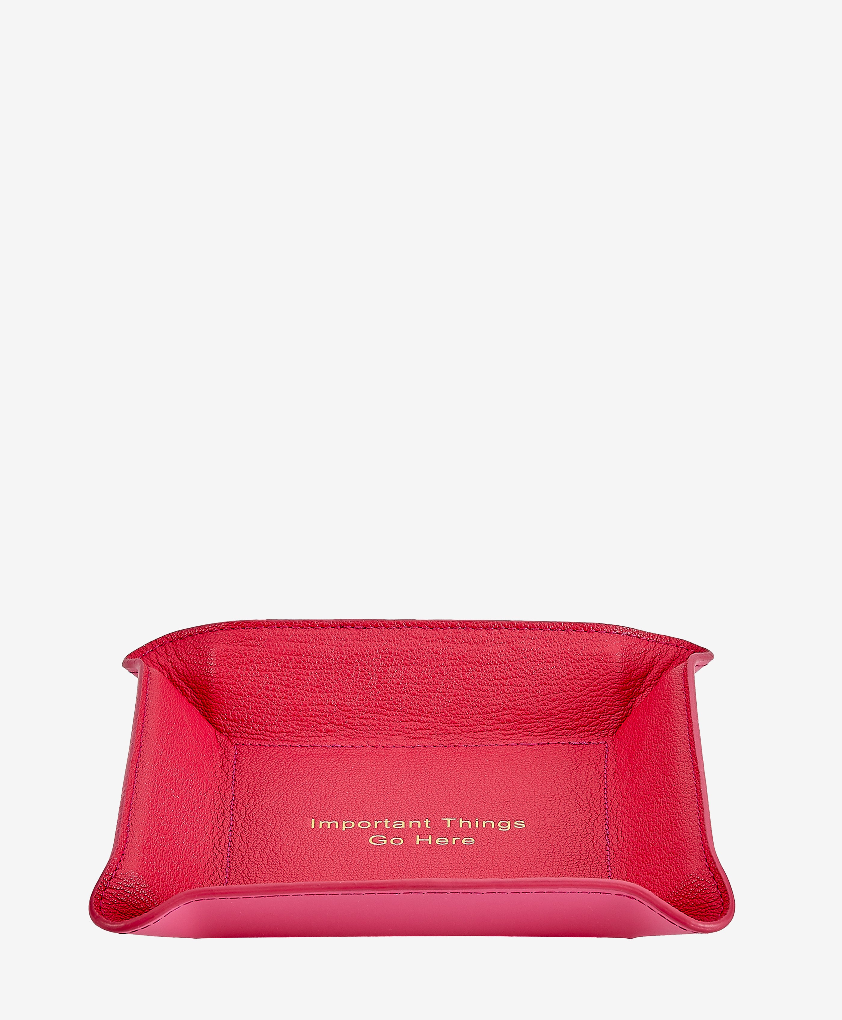 "Important Things" Leather Valet Tray