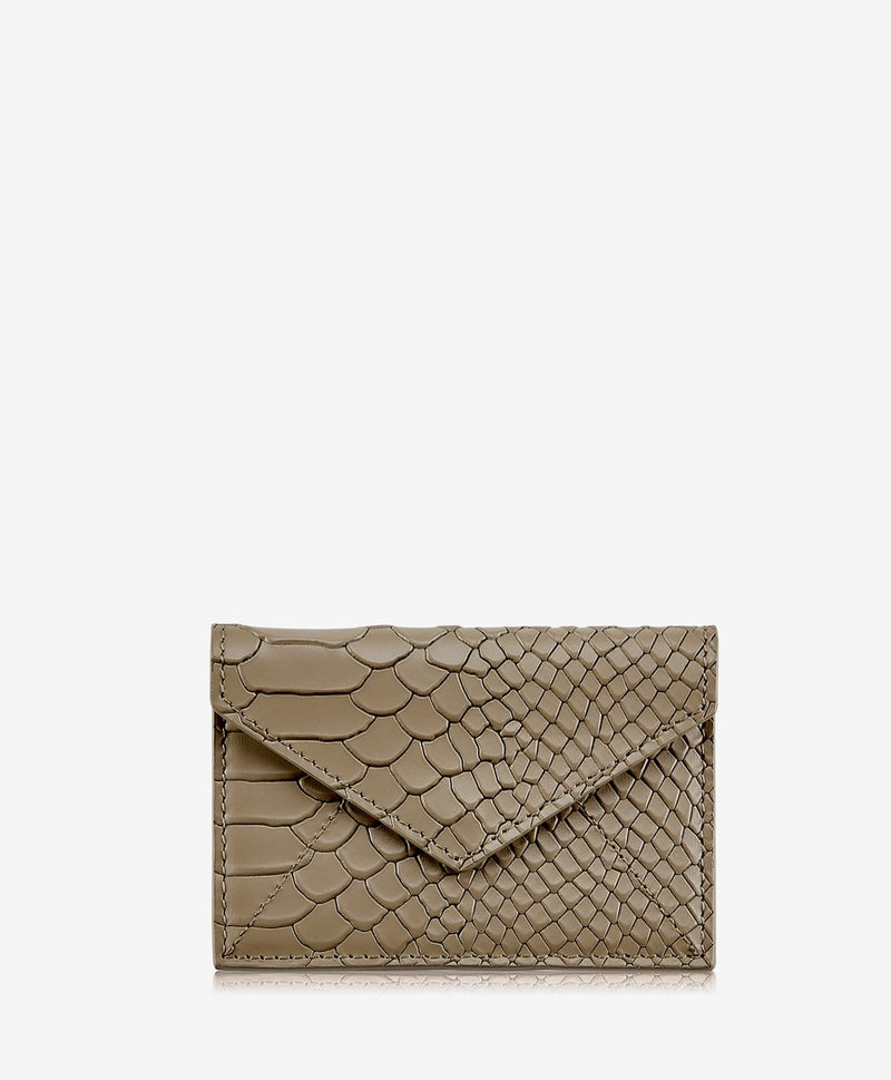 Gift Card with Personalized Leather Card Case