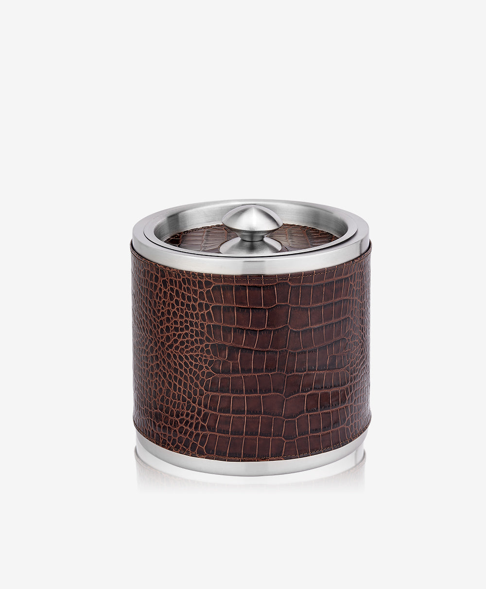Leather Ice Bucket Tongs