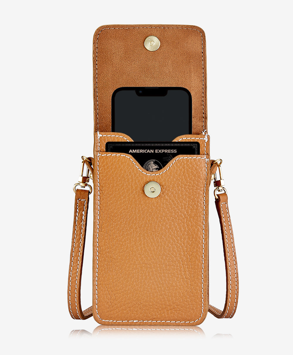 Sac Bandoulière Pour Téléphone Portable Femme – Cuir Synthétique, Dimensions 19,5x11x5 Cm, Bandoulière Réglable, Protection RFID