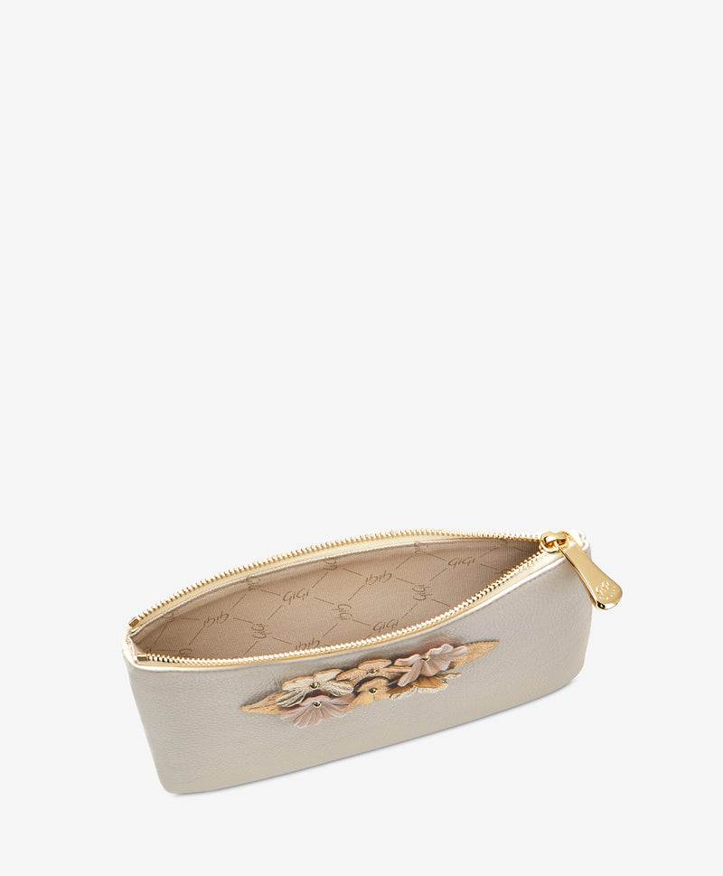 Elie Floral Applique Clutch