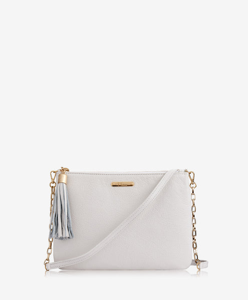 Chelsea Crossbody | White Pebble Grain Leather