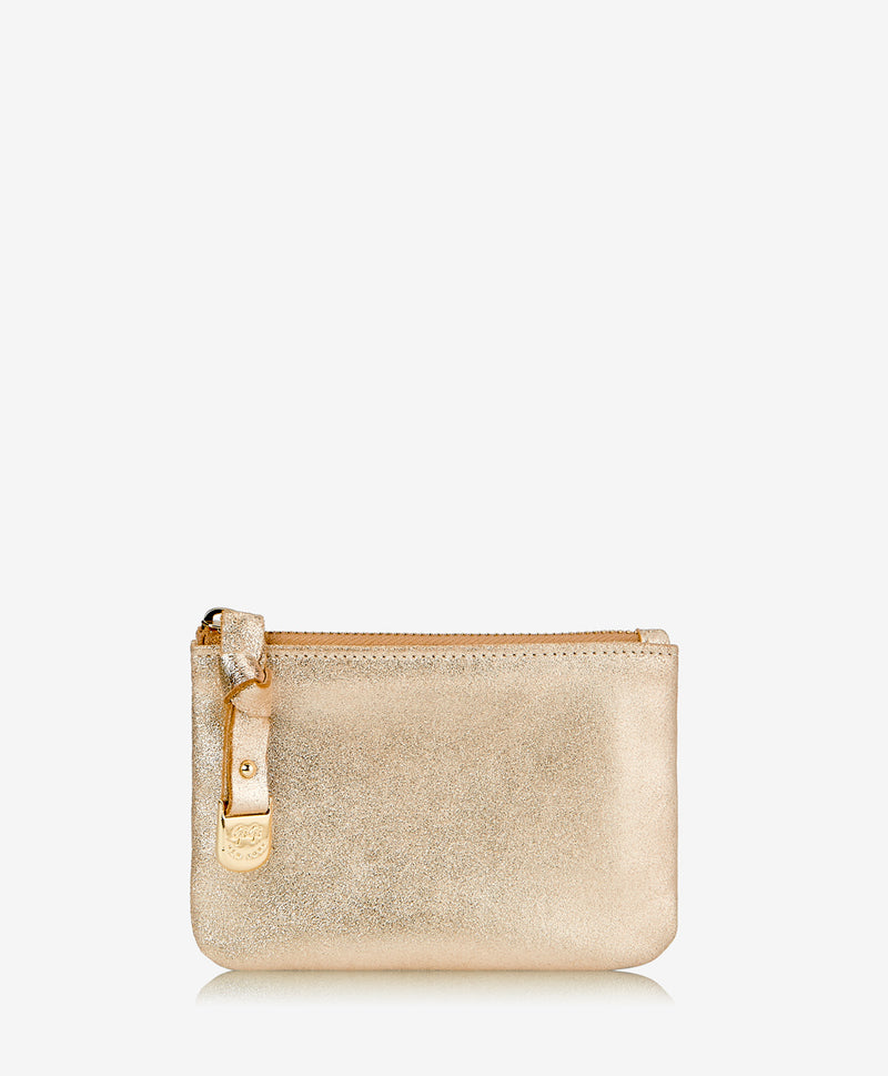 Leather Double Pouch Bag | Black Gold