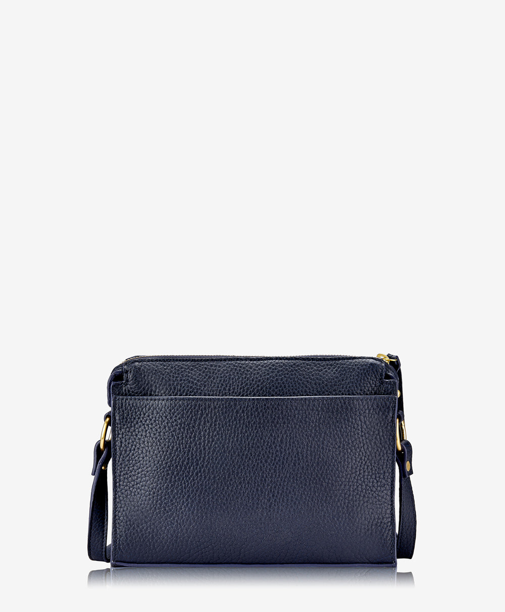 Whitney logo pebble leather shoulder on sale bag