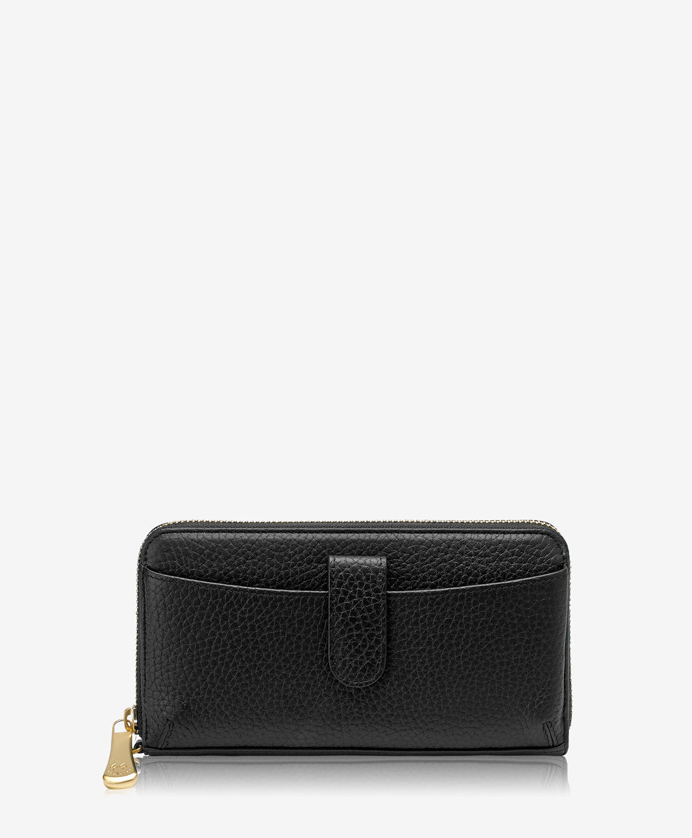 City Wallet | Black Pebble Grain Leather